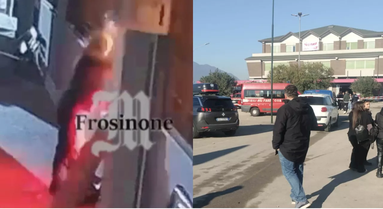 Frosinone, attentato all'outlet sulla Monti Lepini dopo la ressa di domenica: il video del raid incendiario