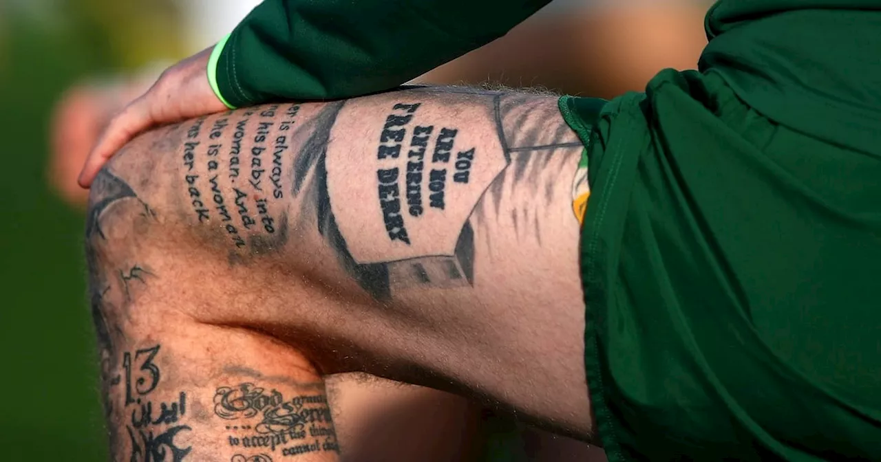 James McClean’s personal principles inked on his arms and legs