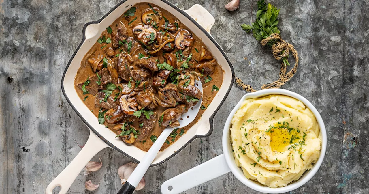 Mark Moriarty recipe: Beef stroganoff with creamy mashed potato