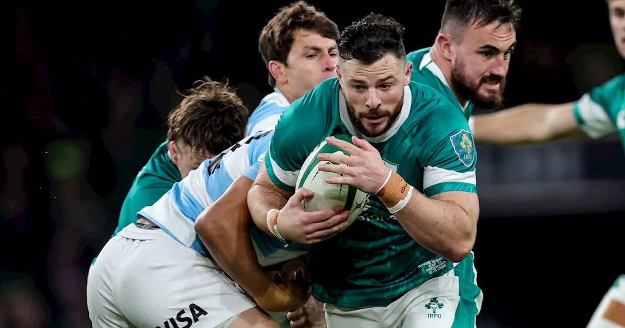 Robbie Henshaw impressed by Ireland’s debutants against Argentina