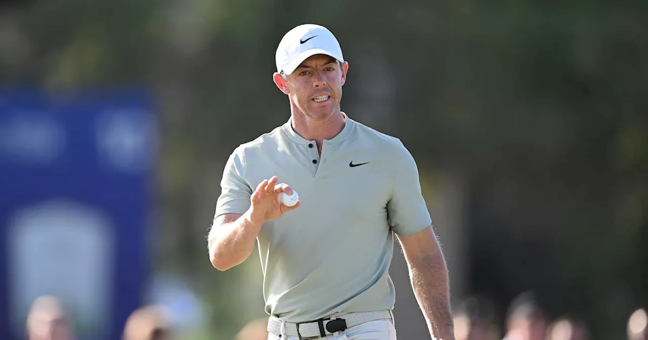 Rory McIlroy shares lead heading into final round at DP World Championship