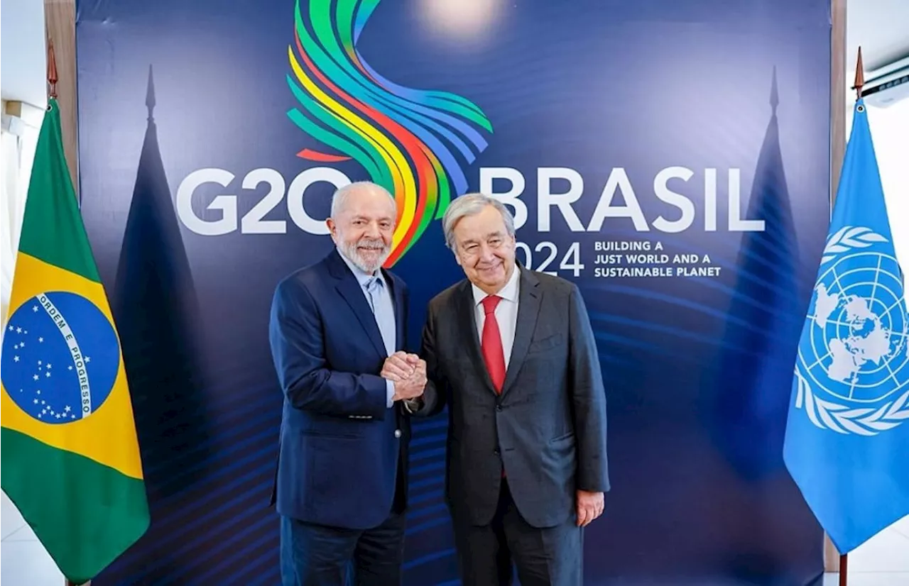 Lula se encontra com Guterres e pede que G20 social aconteça nas próximas edições da cúpula