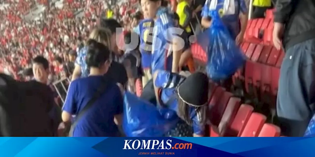 Suporter Jepang Selalu Membersihkan Stadion Usai Laga Sepak Bola, Ini Alasan Mereka