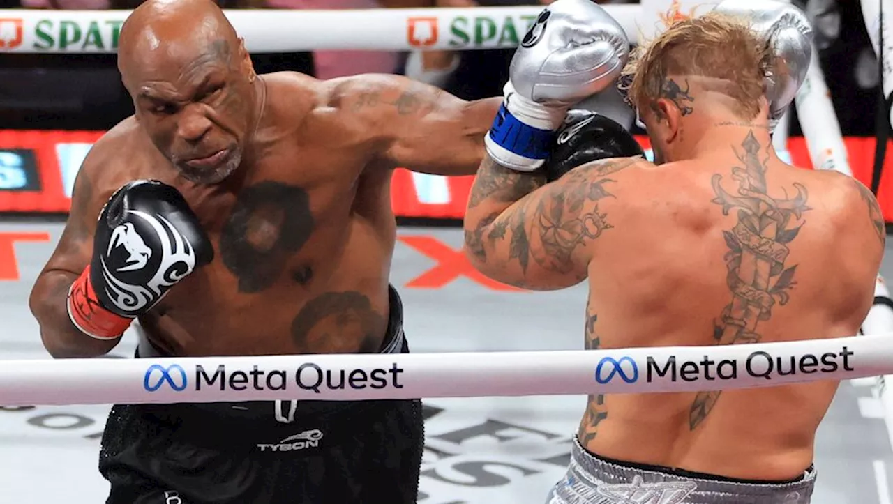 Boxe : Mike Tyson battu par le YouTuber Jake Paul sur décision des juges