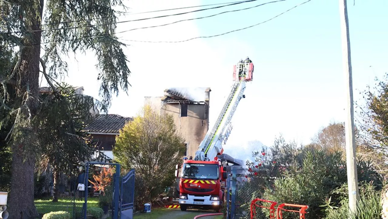 L’atelier d’une maison ravagé par les flammes malgré l’intervention de vingt pompiers