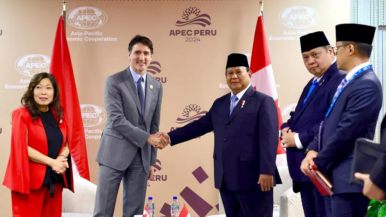 Prabowo Bertemu PM Kanada Justin Trudeau, Bahas Kerja Sama Perikanan hingga Energi