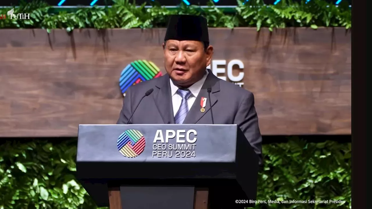 Prabowo di KTT APEC: Persaingan di Dunia Selalu Ada, Pemimpin Negara Perlu Lebih Bijaksana