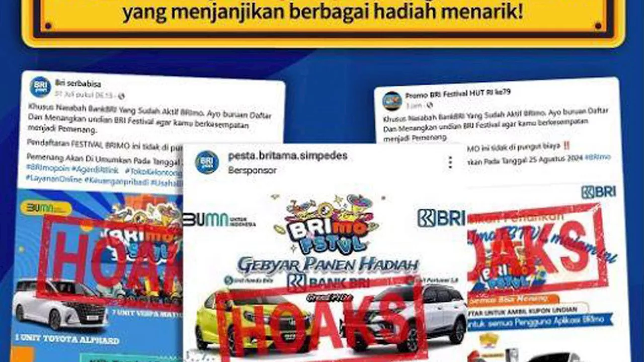 Waspadai Penipuan Undian Berhadiah BRImo FSTVL, Kenali Perbedaan yang Asli dan Palsu