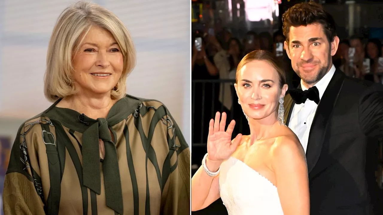 Martha Stewart Says John Krasinski is 'Pretty Sexy,' Tells Wife Emily Blunt to 'Watch Out'