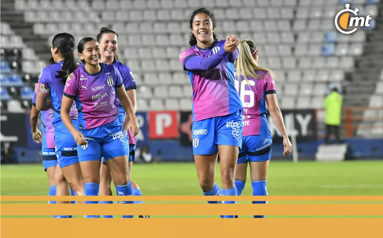 Rayadas golea a Pachuca Femenil y tiene pie y medio en la Gran Final