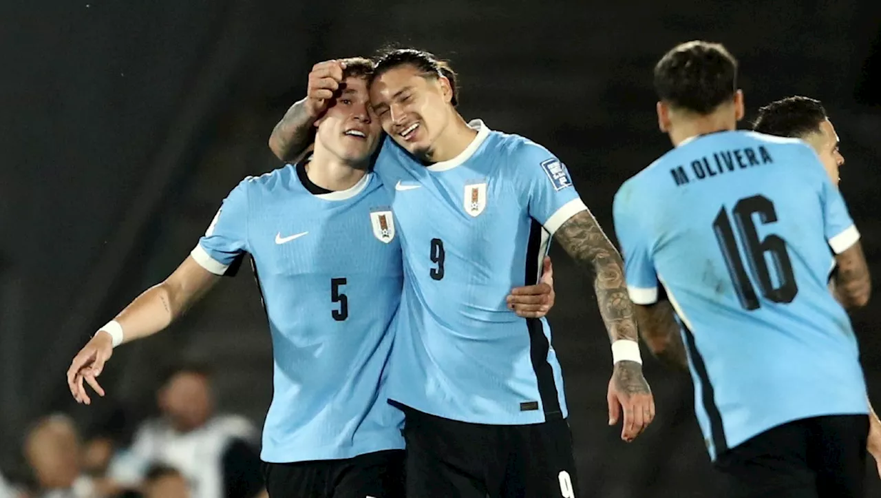 Uruguay rompe su mala racha con sorpresiva victoria sobre Colombia en Eliminatorias de Conmebol