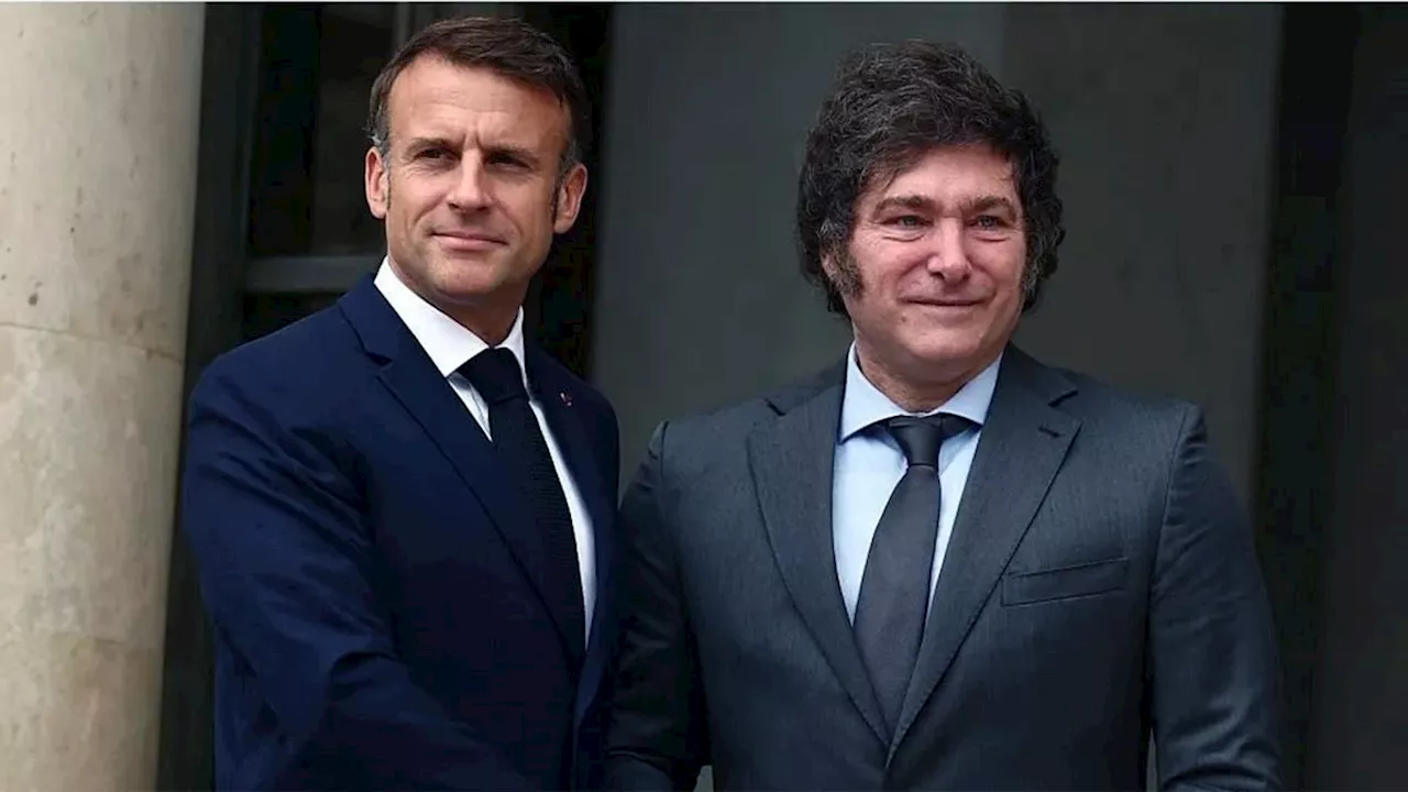 Javier Milei cenará este sábado con Emmanuel Macron y el domingo se reunirán en Casa Rosada