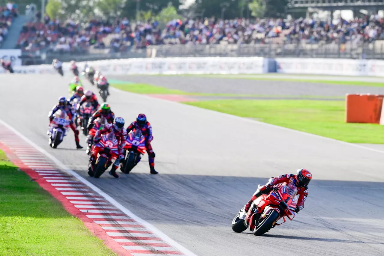 MotoGP Barcelona GP: Bagnaia takes vital sprint win to take title fight to finale