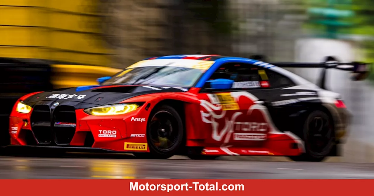 FIA-GT-Weltcup Macau 2024: Marciello wehrt Vanthoor-Angriff ab