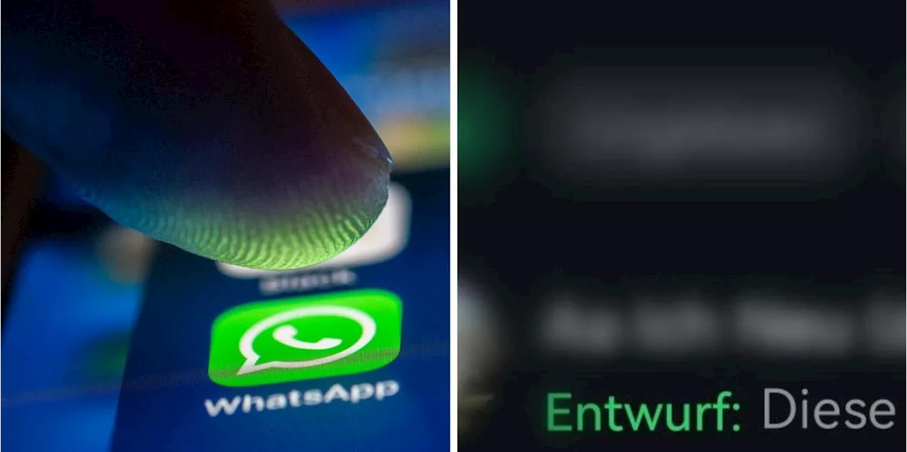 Neue &quot;Entwurf&quot;-Funktion bei WhatsApp: So vergessen Sie nie wieder eine Nachricht abzuschicken