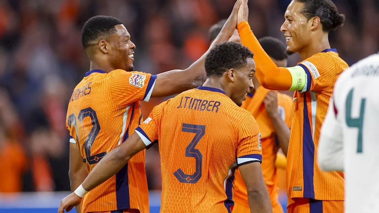 Oranje door in Nations League, na duel dat stillag vanwege onwel geworden Hongaar