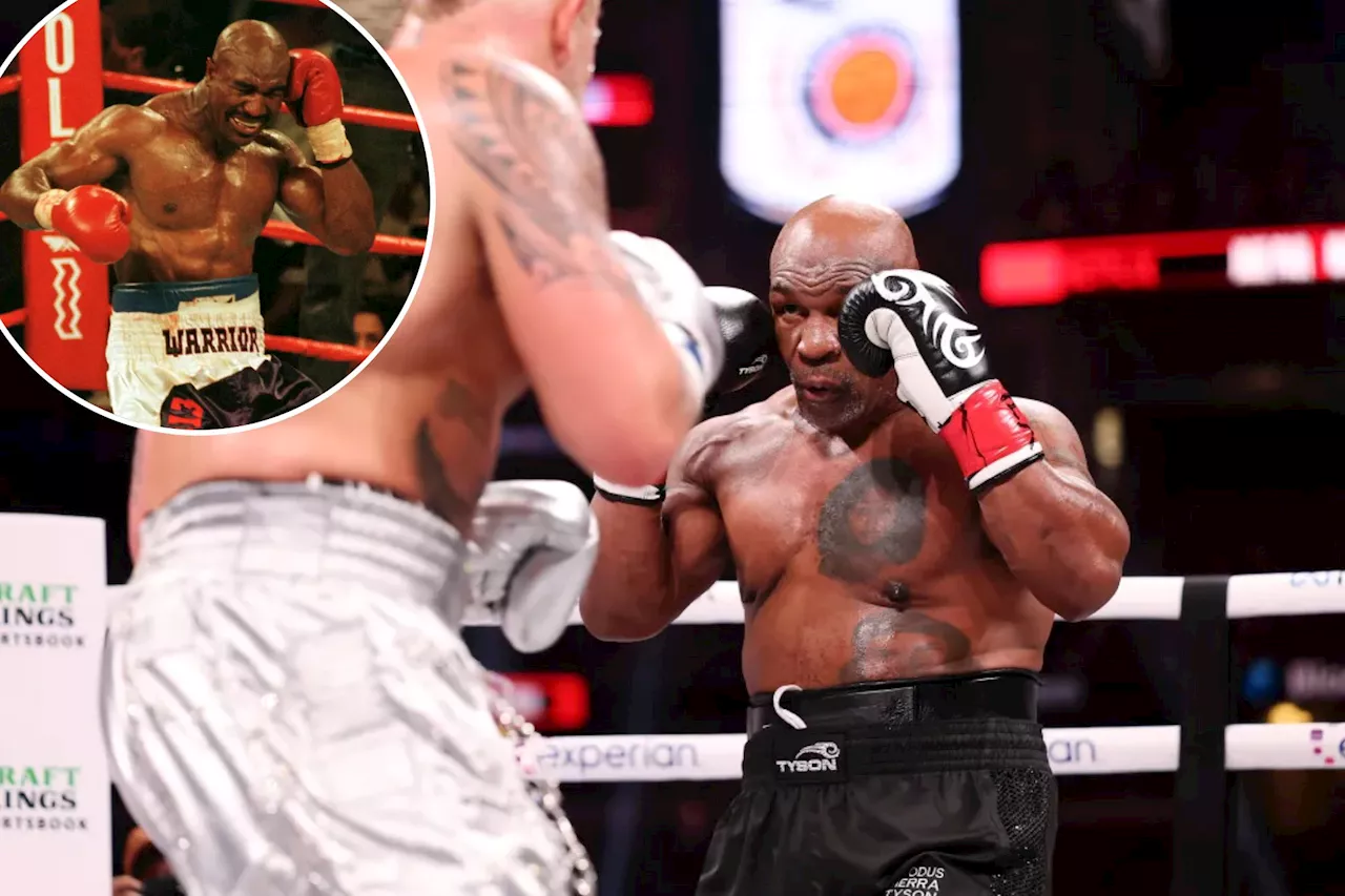 Mike Tyson jokes about 'biting fixation' after Jake Paul fight reveals glove habit