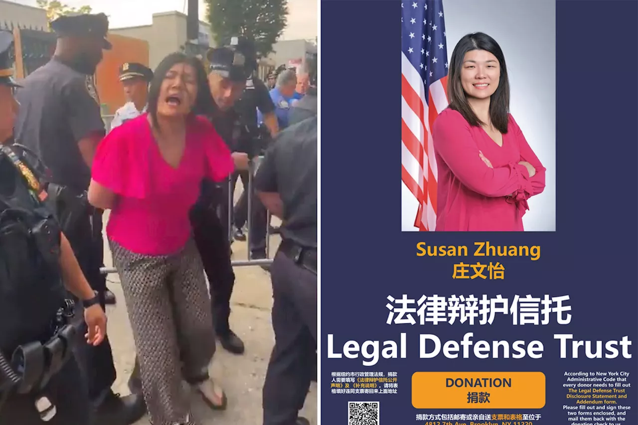  NYC councilwoman who bit cop hits sidewalk to raise money for legal defense