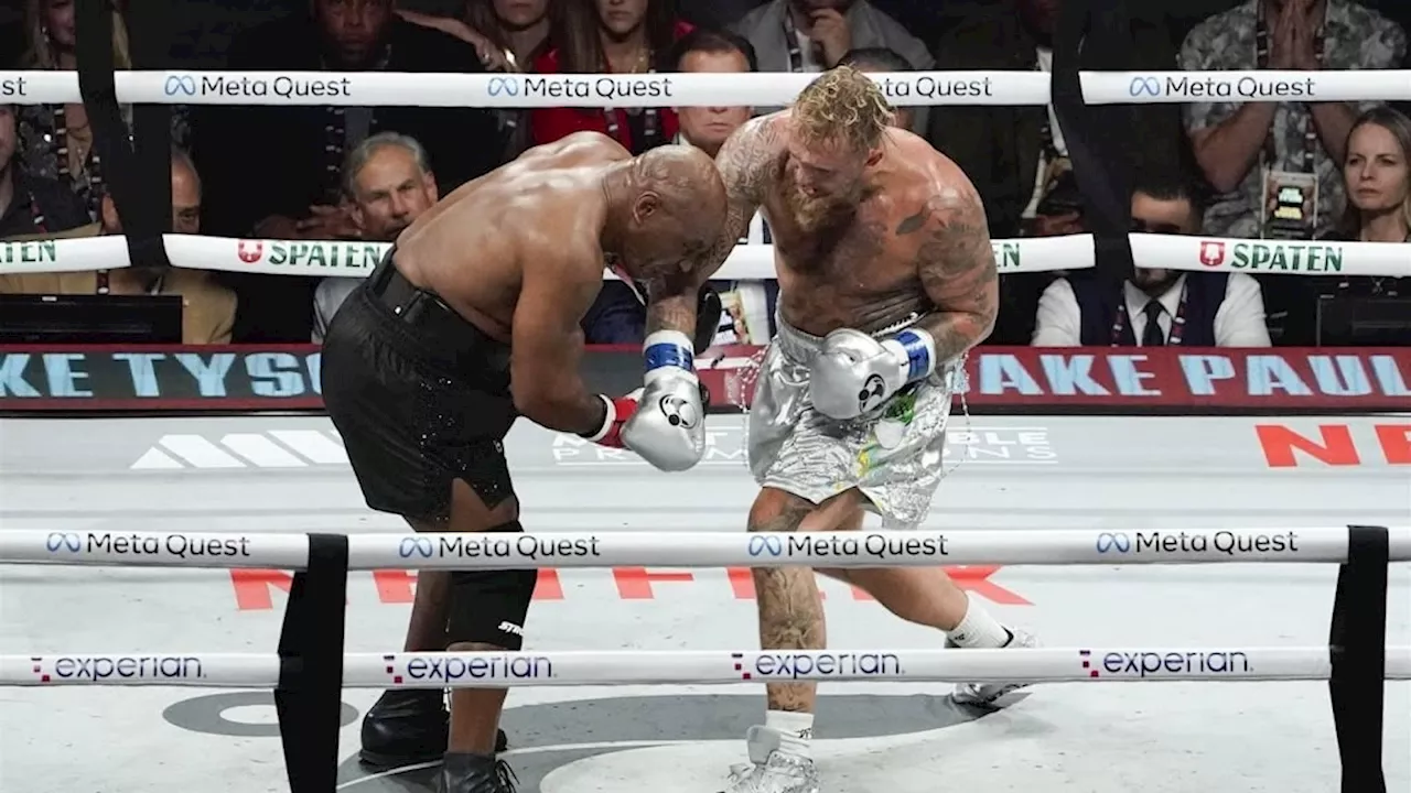 Jake Paul wint 'bokswedstrijd van de eeuw' op punten van Mike Tyson