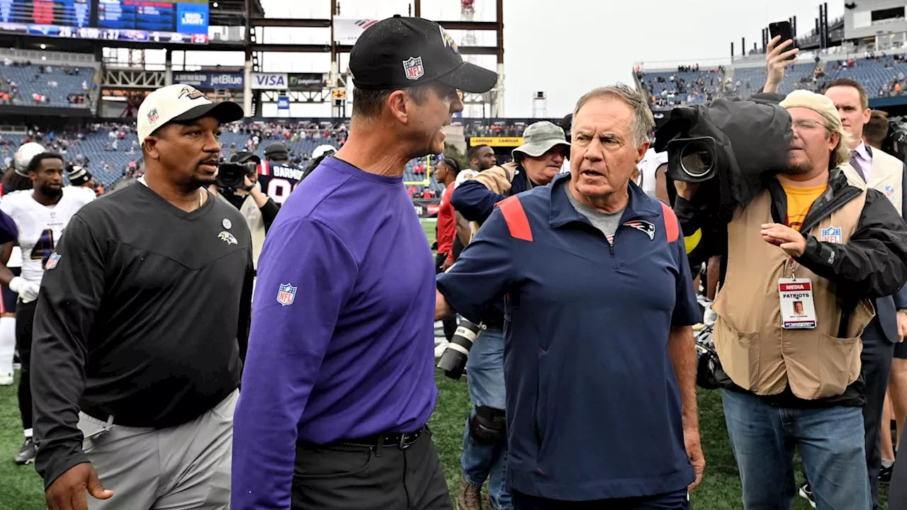 Bill Belichick Makes Hilarious Comment on Baltimore Ravens, Steelers Rivalry