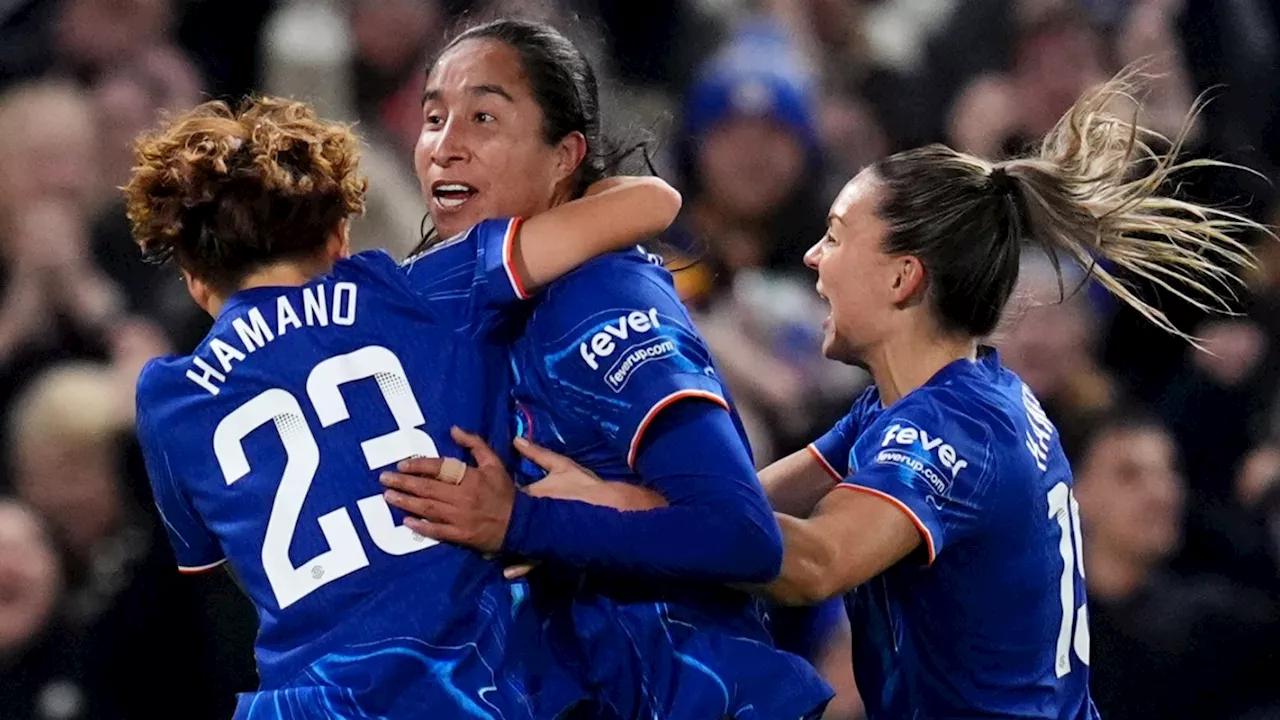 Chelsea Women 2-0 Man City Women: Mayra Ramirez and Guro Reiten send Sonia Bompastor's side top of the WSL