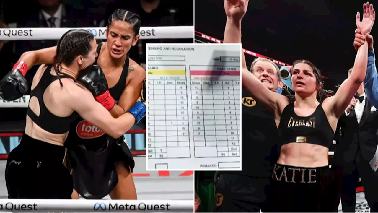 Katie Taylor vs Amanda Serrano scorecards emerge as fans debate 'robbery' during Jake Paul vs Mike Tyson event