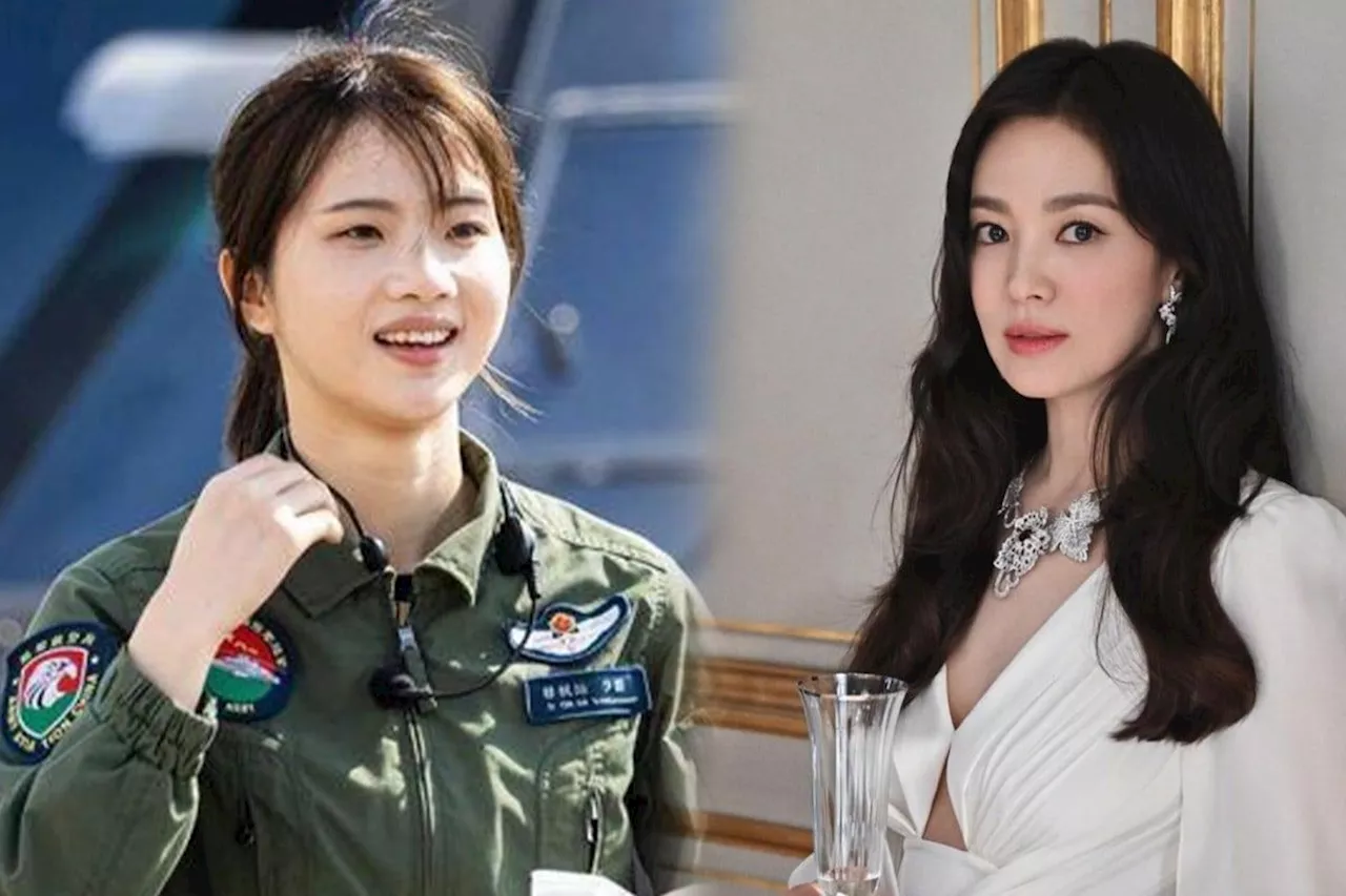 China pilot, who looks like South Korean K-drama star Song Hye-kyo, wows air show fans