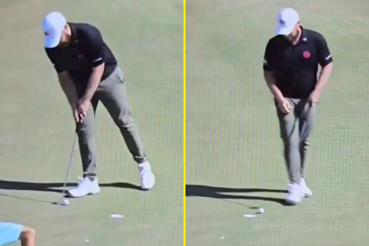 – Tyrrell Hatton misses one-foot putt and even broadcaster was caught off-guard...