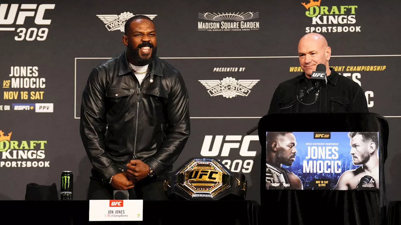 UFC 309 press conference erupts as Dana White gives final response to Jon Jones vs Tom Aspinall...