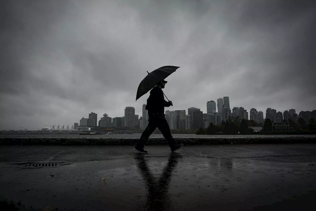 Heavy rain and strong winds hitting B.C.’s south coast over the weekend