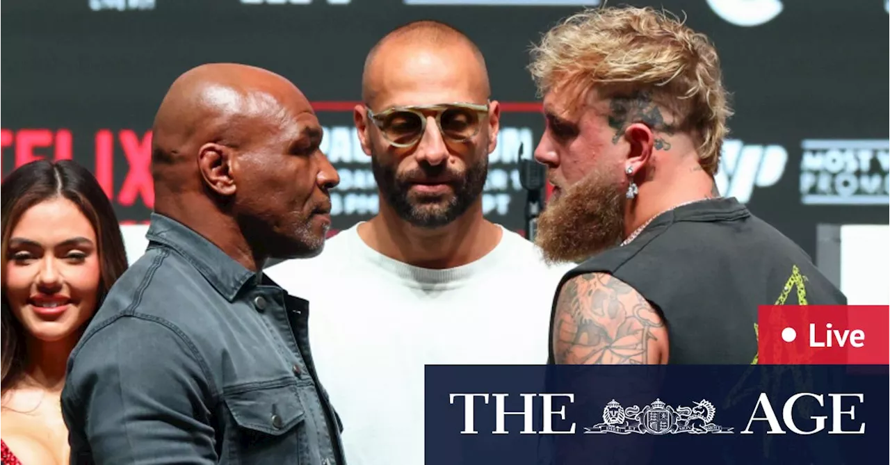 Mike Tyson v Jake Paul: LIVE boxing updates