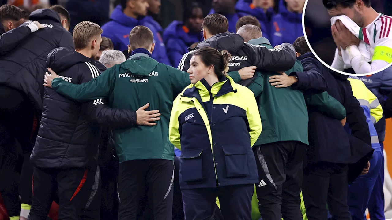 Netherlands vs Hungary Nations League clash suspended after medical emergency with Szoboszlai in tears...