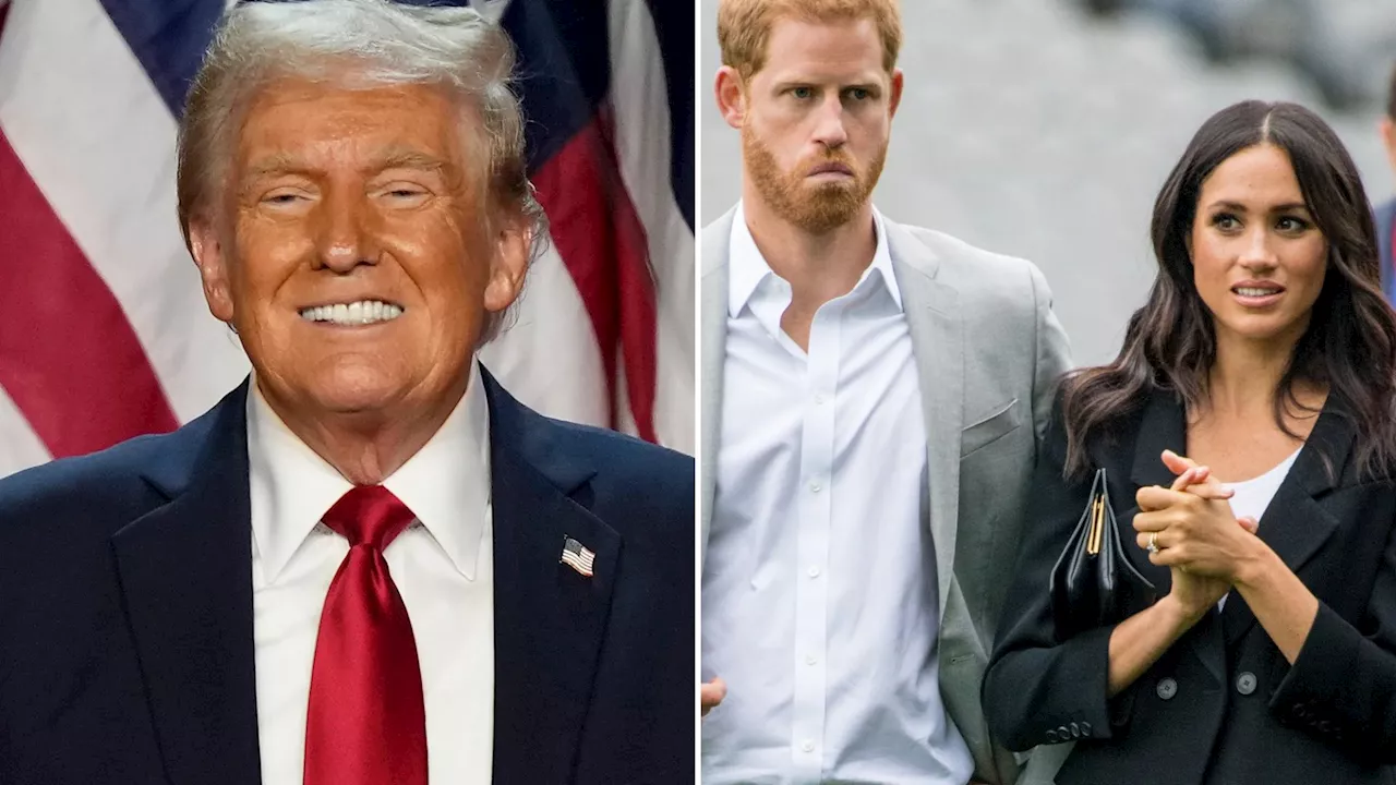 Prince Harry & Meghan Markle are ‘DEVASTATED Donald Trump won presidency…they’re plotting major response’,...