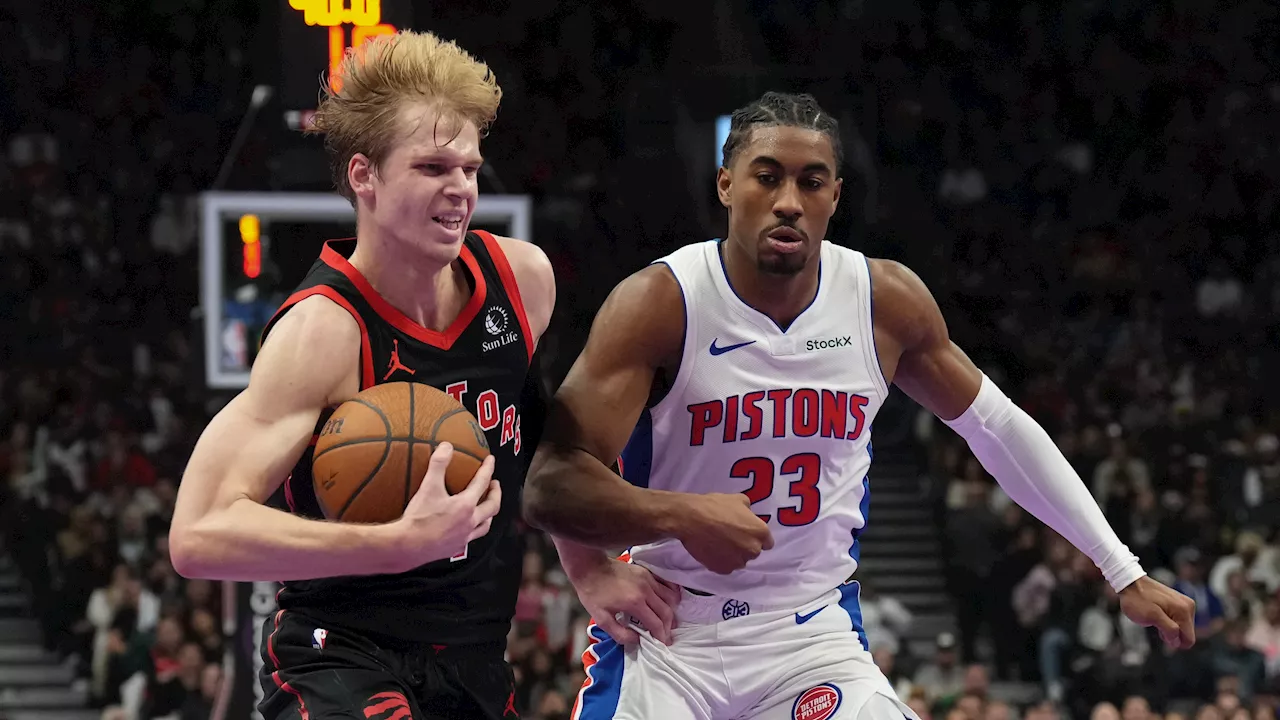 Raptors drop sixth straight contest in loss to Pistons