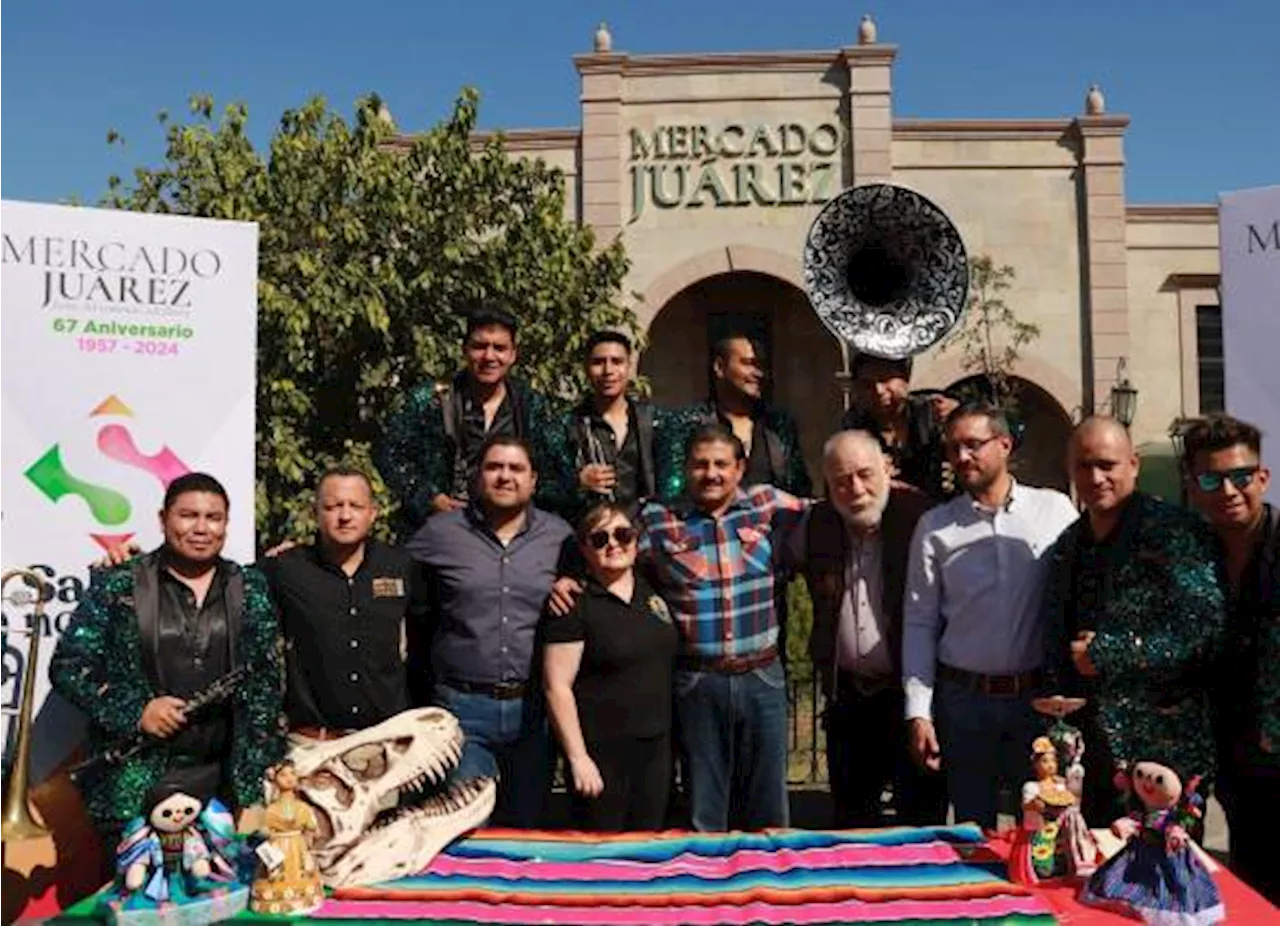 De fiesta el Mercado Juárez de Saltillo; celebra con música y pastel su 67 aniversario