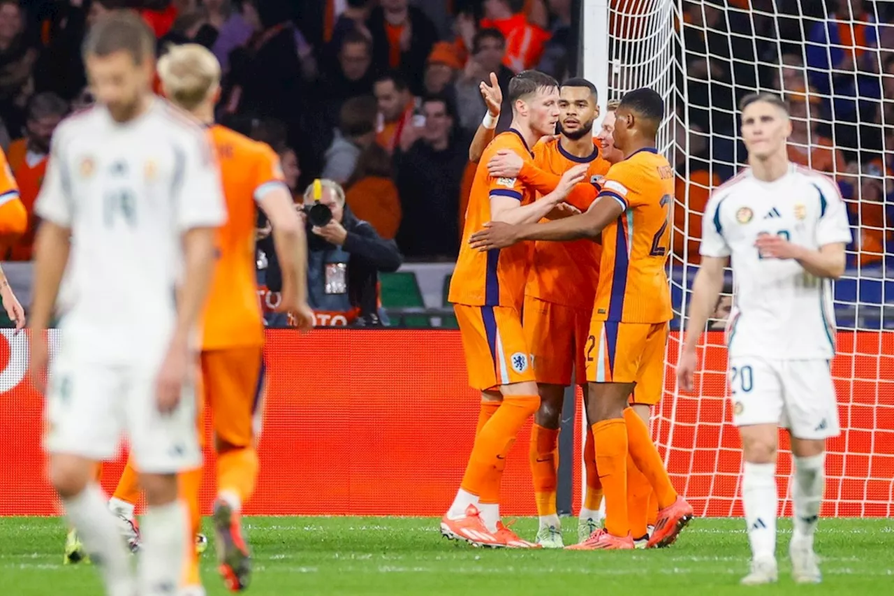 Oranje plaatst zich op vreemde voetbalavond voor de Final Eight