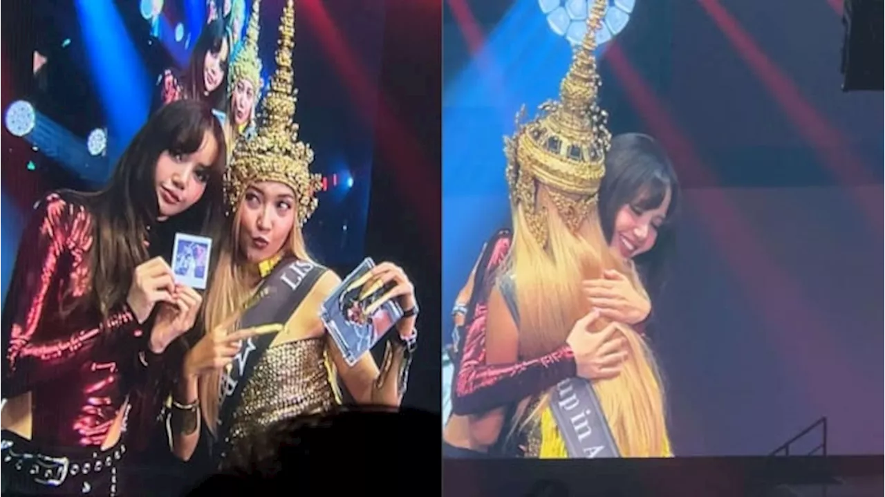 Fans Beruntung Pemenang Kostum Terbaik Dapat Pelukan dari Lisa BLACKPINK