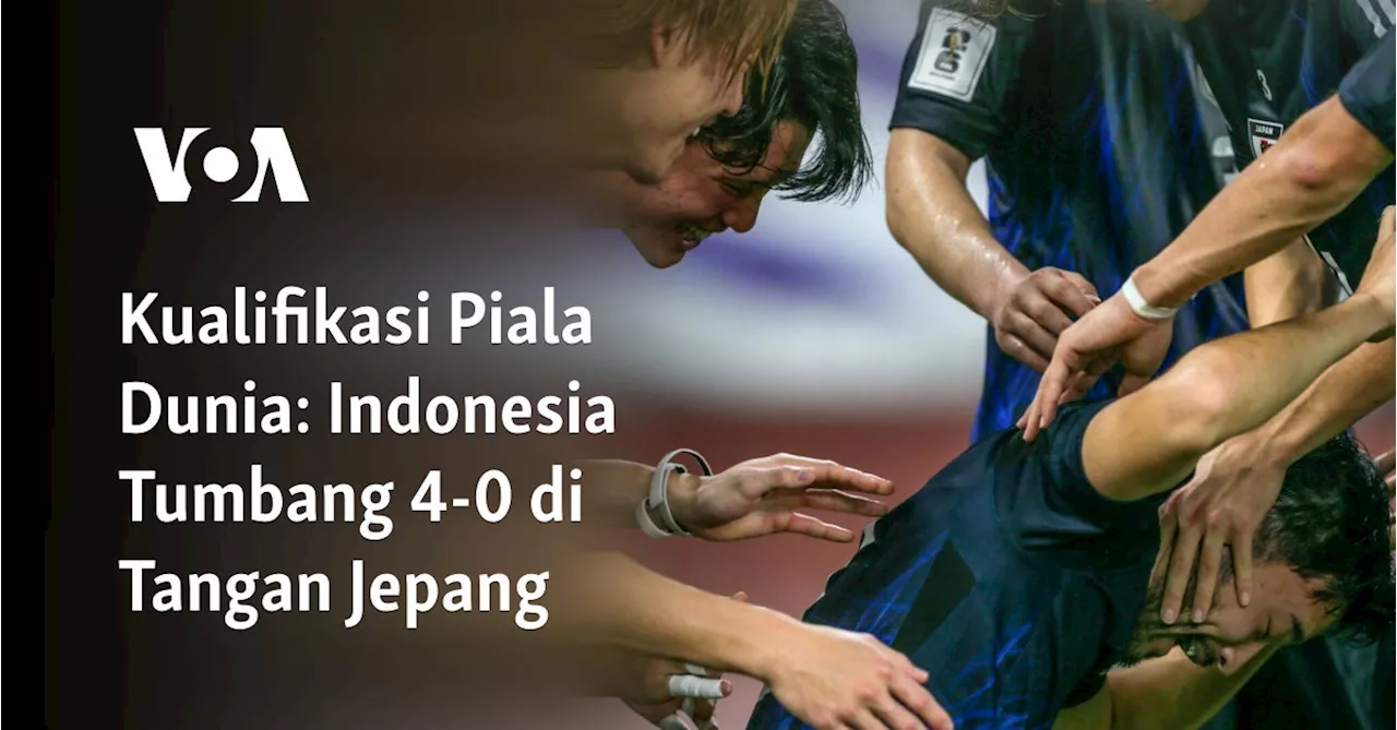 Kualifikasi Piala Dunia: Indonesia Tumbang 4-0 di Tangan Jepang