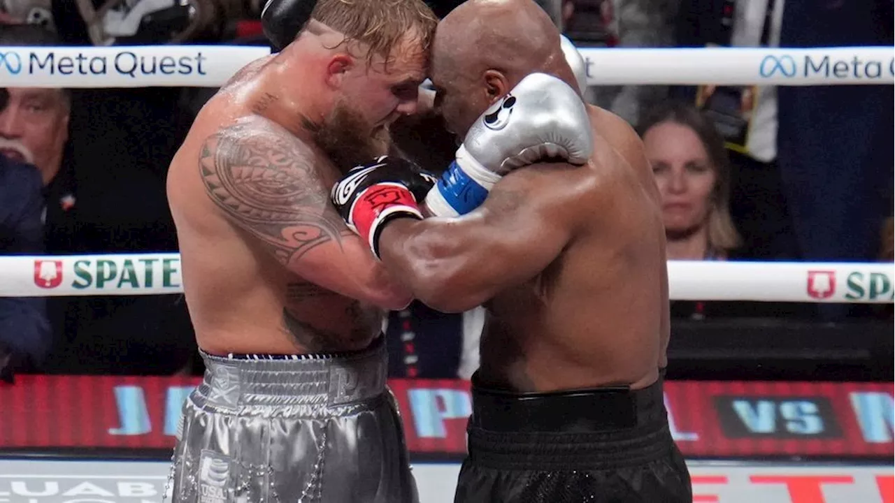 Jake Paul wins against Mike Tyson in first sanctioned fight in nearly 20 years