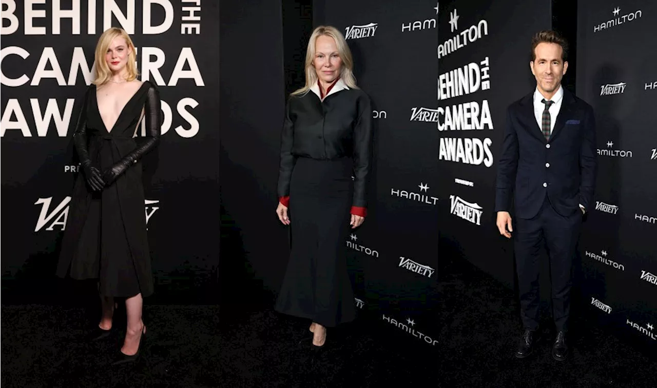 Hamilton Behind the Camera Awards Red Carpet: Elle Fanning, Pamela Anderson and More Celebrity Style [PHOTOS]