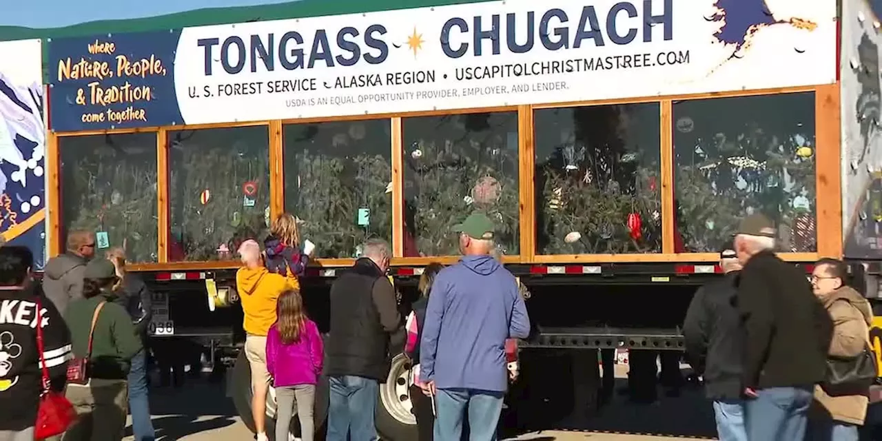 Capitol Christmas Tree stops in Iowa on journey to D.C.