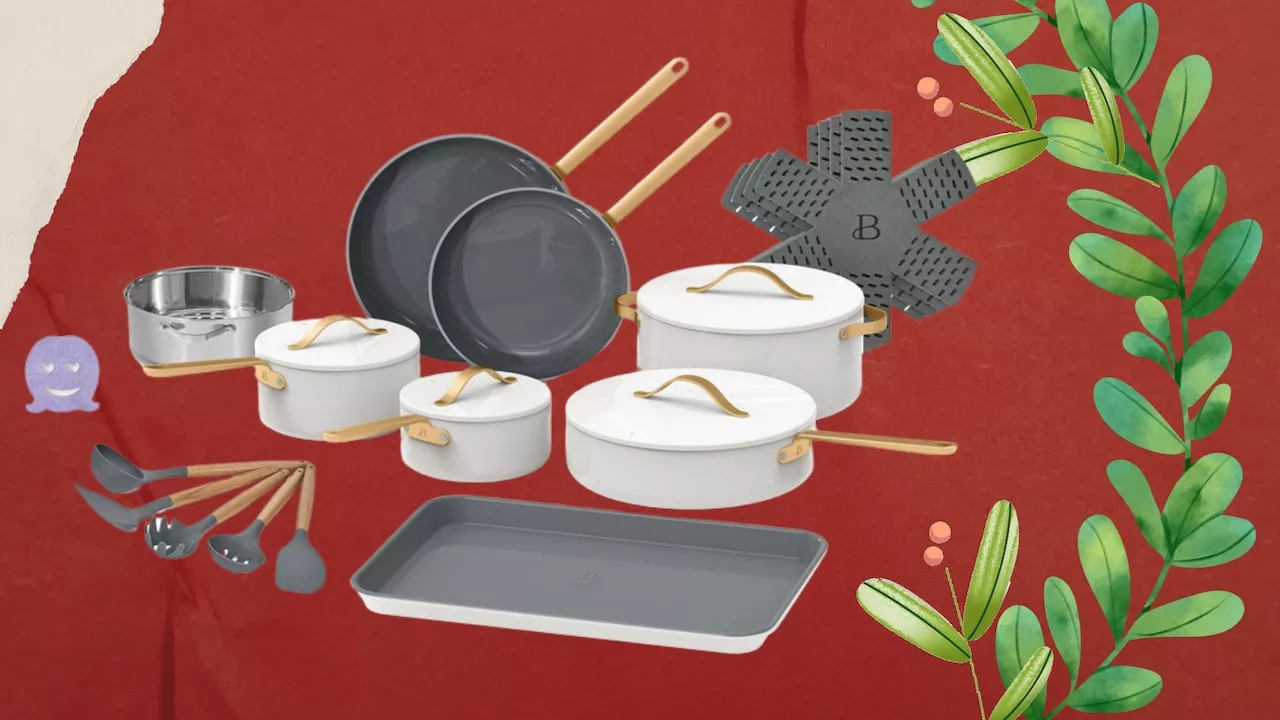 Black Friday deal: Walmart has 22-piece Beautiful by Drew Barrymore cookware set for $100