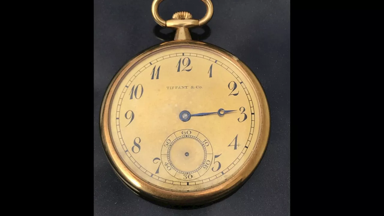 A gold pocket watch given to the captain who rescued Titanic survivors sells for record price