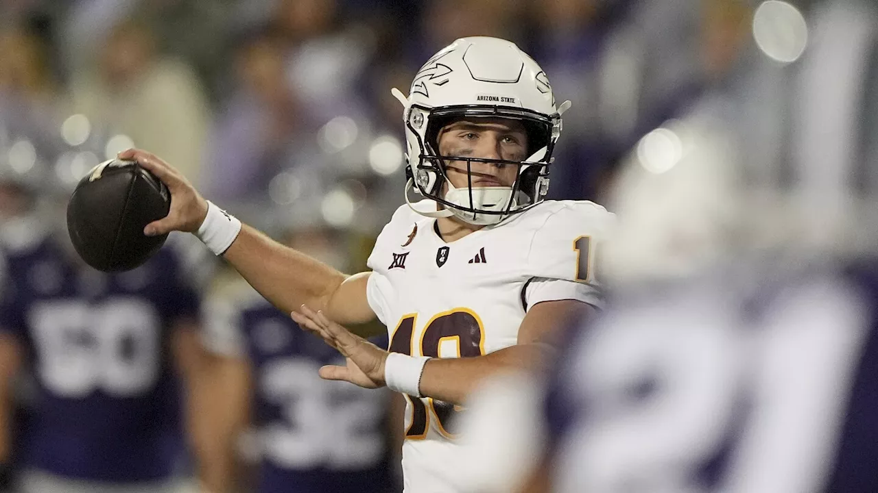 Arizona State holds on to beat No. 16 Kansas State 24-14 and remain in the Big 12 title picture