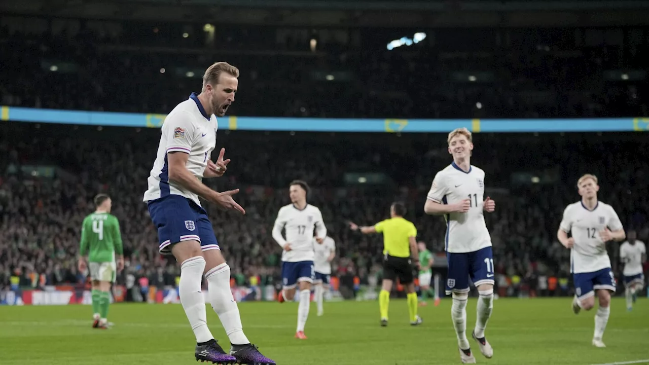 Harry Kane sparks England rout against Ireland and Nations League promotion