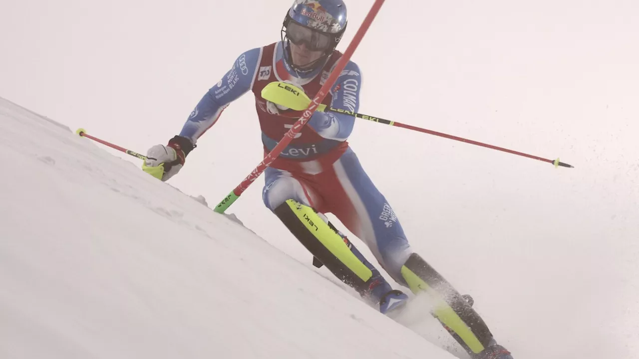 Olympic ski champion Noel leads season's 1st World Cup slalom; Hirscher fails to qualify for 2nd run