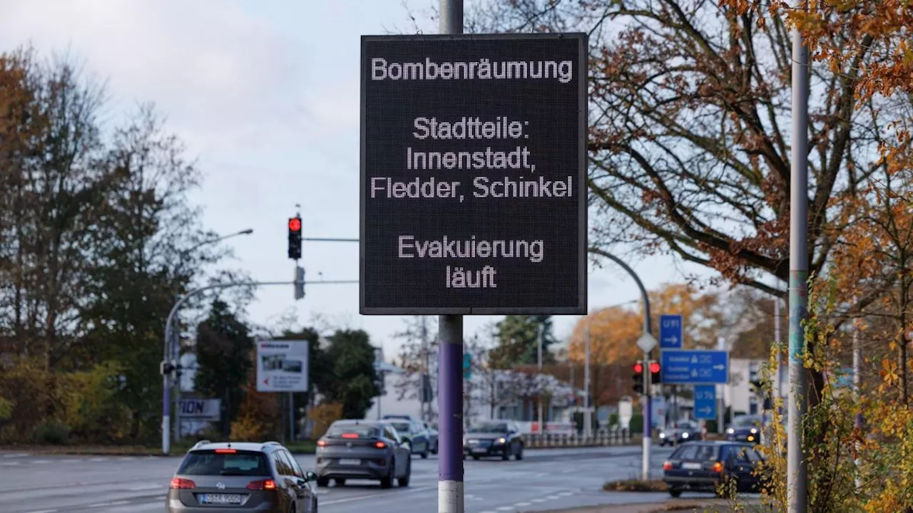 14.000 Menschen evakuiert: Bombenräumung in Osnabrück: Entschärfung beginnt