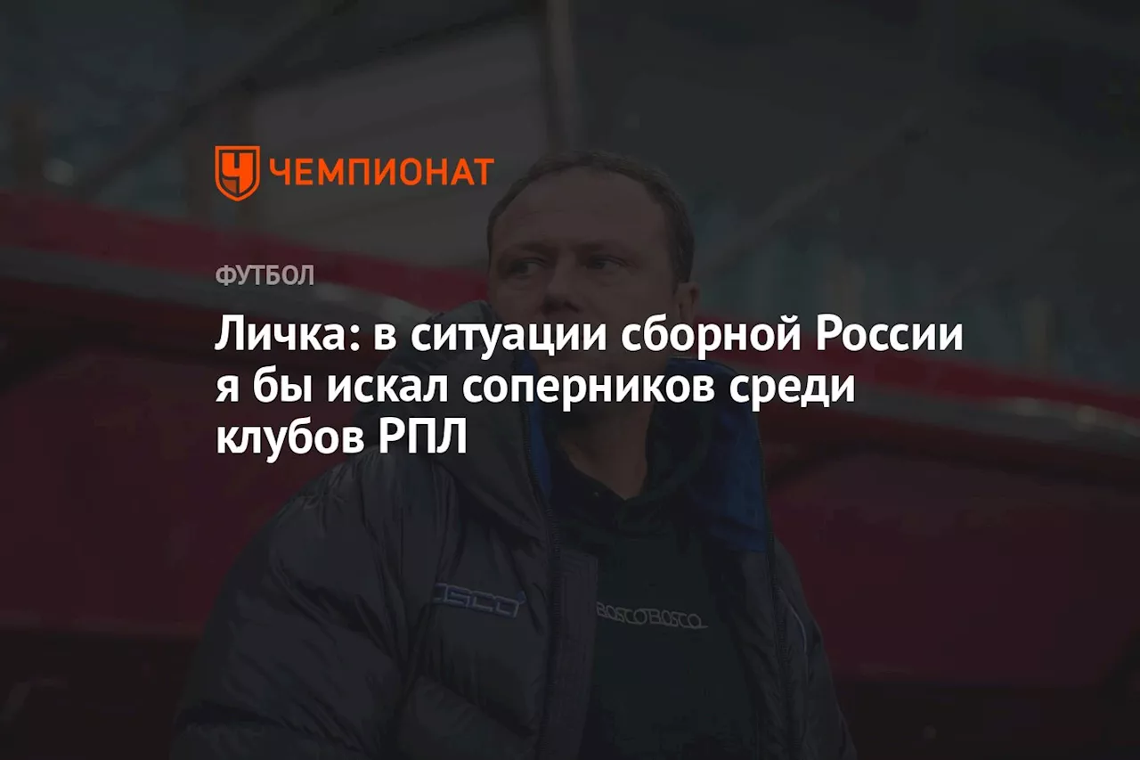 Личка: в ситуации сборной России я бы искал соперников среди клубов РПЛ