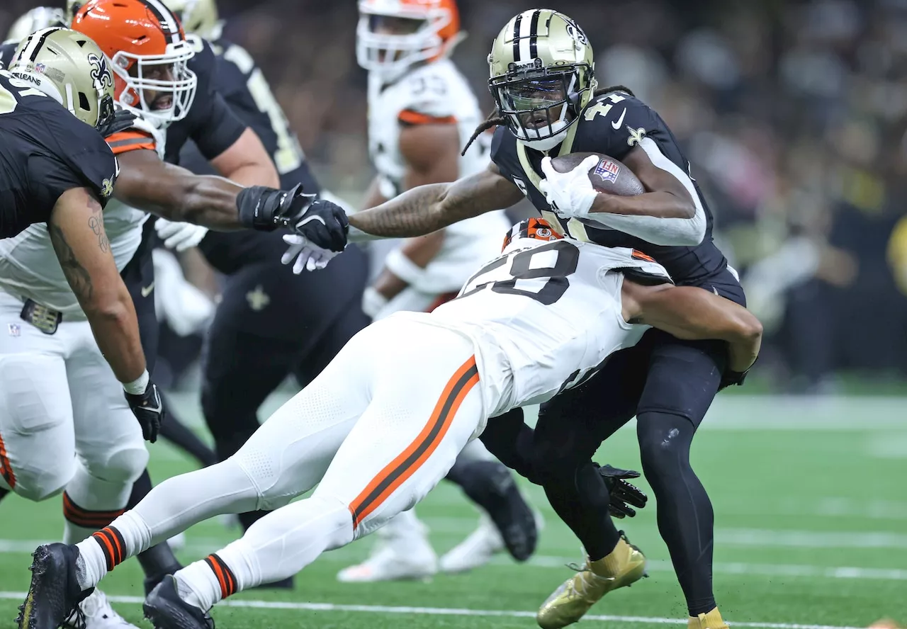 How many missed tackles did the Browns have in Sunday’s loss to the Saints?