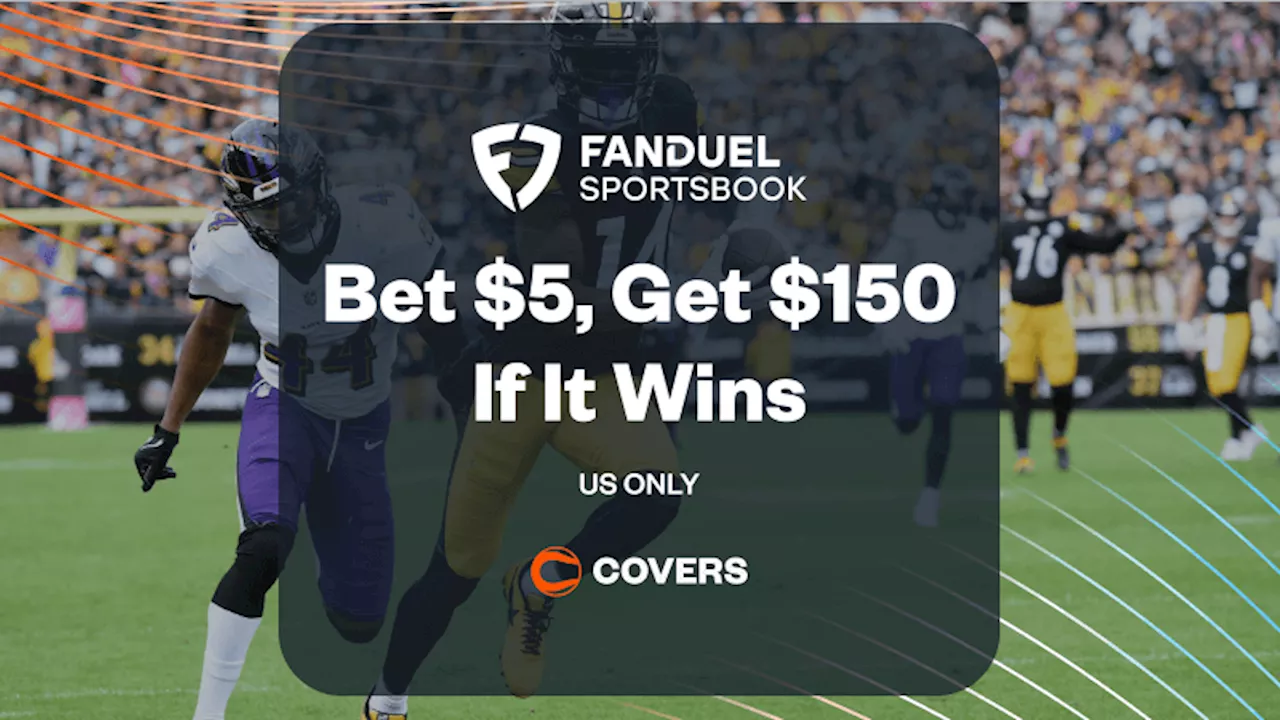 FanDuel Promo Code: Get $150 Bonus Bets If Your $5 Ravens vs Steelers Bet Wins